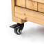 Banc de rempotage extérieur en bois avec roulette, armoire de rangement extérieure et table de travail de plantation horticole