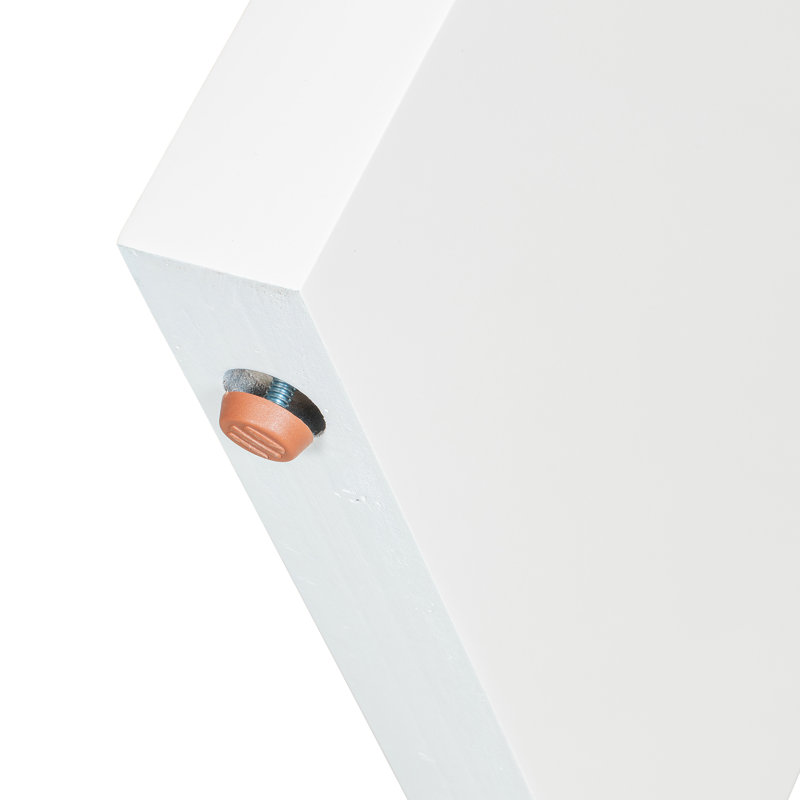 Grande console U-Style de 60 pouces aux lignes géométriques épurées, Blanc