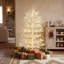 Sapin de Noël avec guirlandes lumineuses DEL