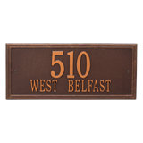 Double Line 2-Line Wall Address Plaque