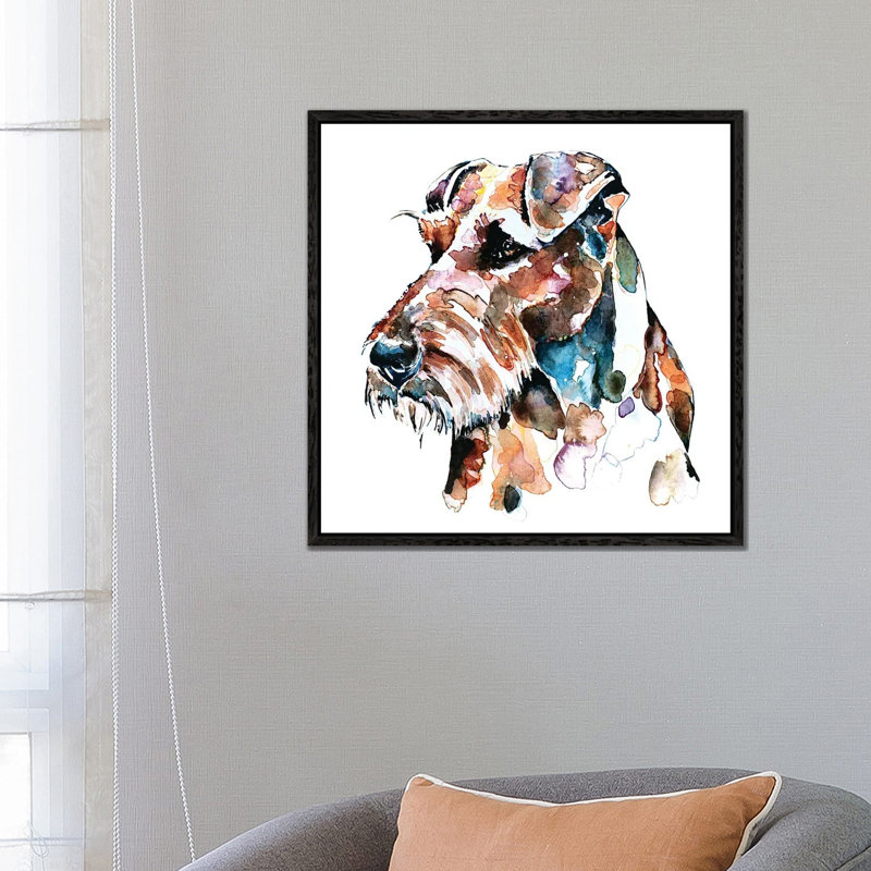 EdsWatercolours - Print, 45.72 cm H x 45.72 cm W, Black Framed