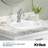 KRAUS Elavo. Oval Porcelain Ceramic Self-Rimming Drop In Bathroom Sink In White With Overflow Drain, KCT-100