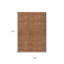 Tapis extérieur lavable à motif géométrique orange et ivoire 3 pi x 5 pi