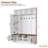 Versatile 3-in-1 Hall Tree with 6 Hooks, Farmhouse Walnut Storage Bench with Adjustable Shelves-129768492