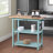 Carbin 45" Solid Wood Kitchen Cart Butcher Block-1614873588