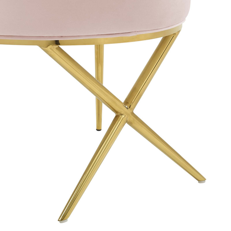 Modway Savour Accent Dining Armchair Performance Velvet, Pink, 1