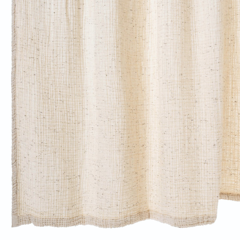 Rideau de douche Soho Supersoft, Ecru Black - 72" x 72"