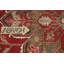 Tapis traditionnel géométrique rouge 7 x 9