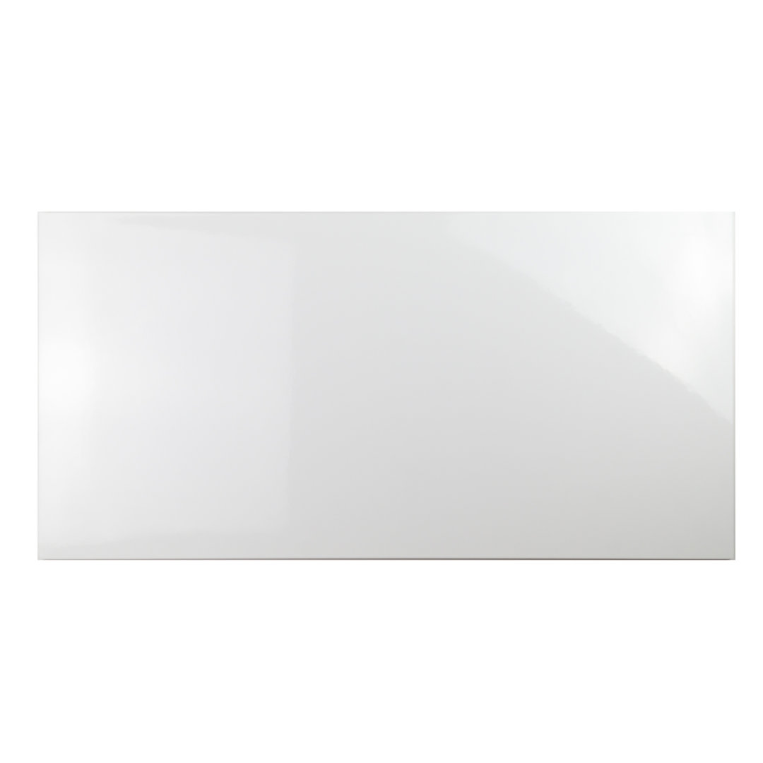 Silom White 12" x 24" Glossy Wall Tile Qube Tiles