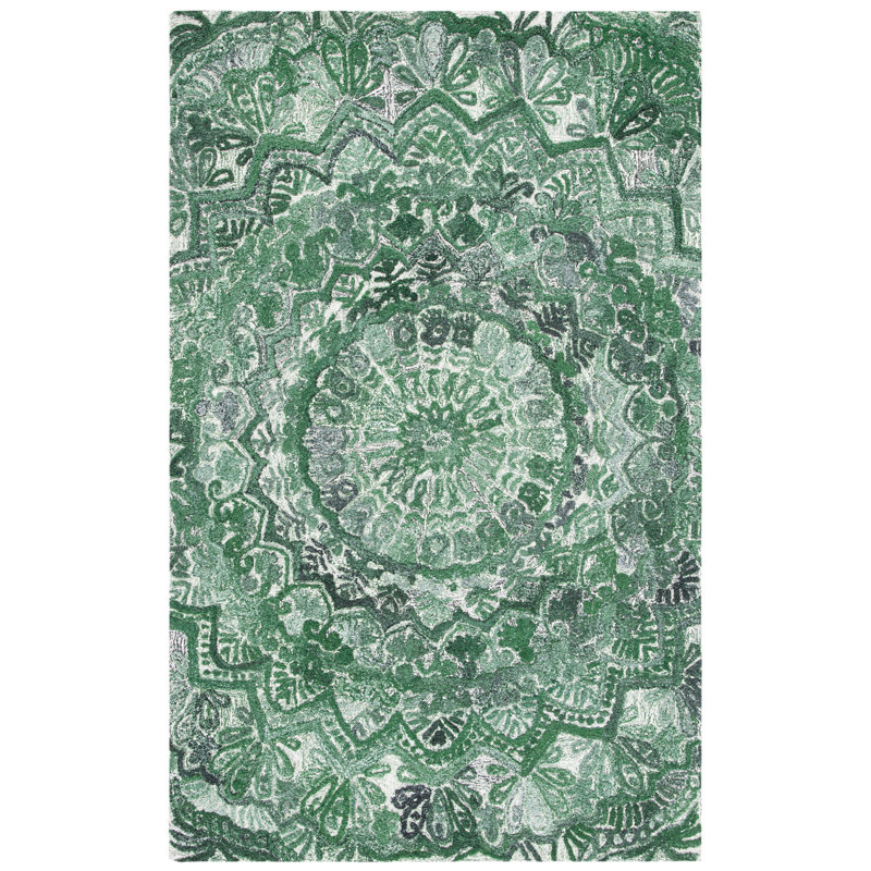 Tapis oriental performance touffeté à la main Dragon Marquee, Rectangle de 2 pi x 3 pi