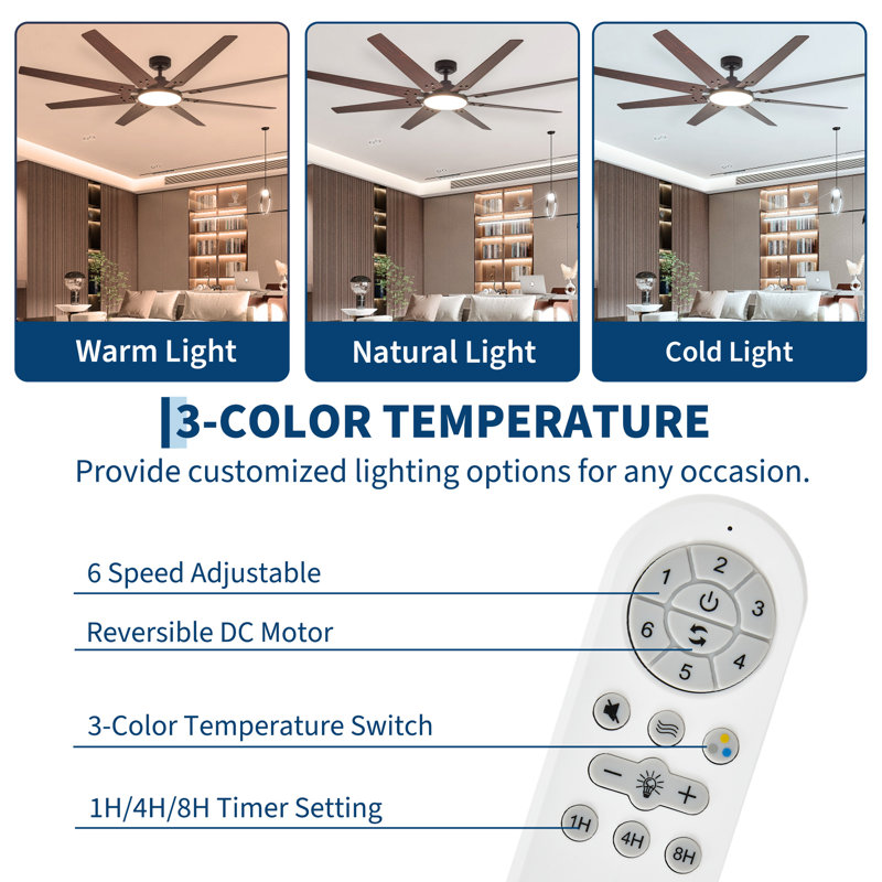 Ceiling Fan, Wood color