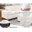 Canapé modulaire rembourré en U en chenille avec deux repose-pieds surdimensionnés-1572044100