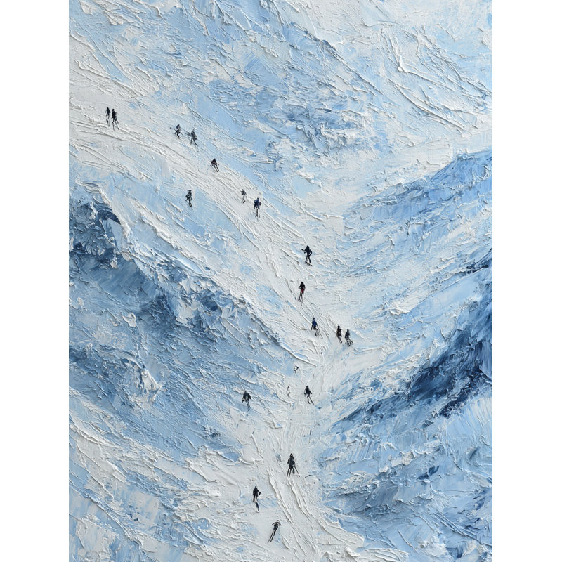 Art mural sur toile Frozen Pathway, 30 po x 40 po