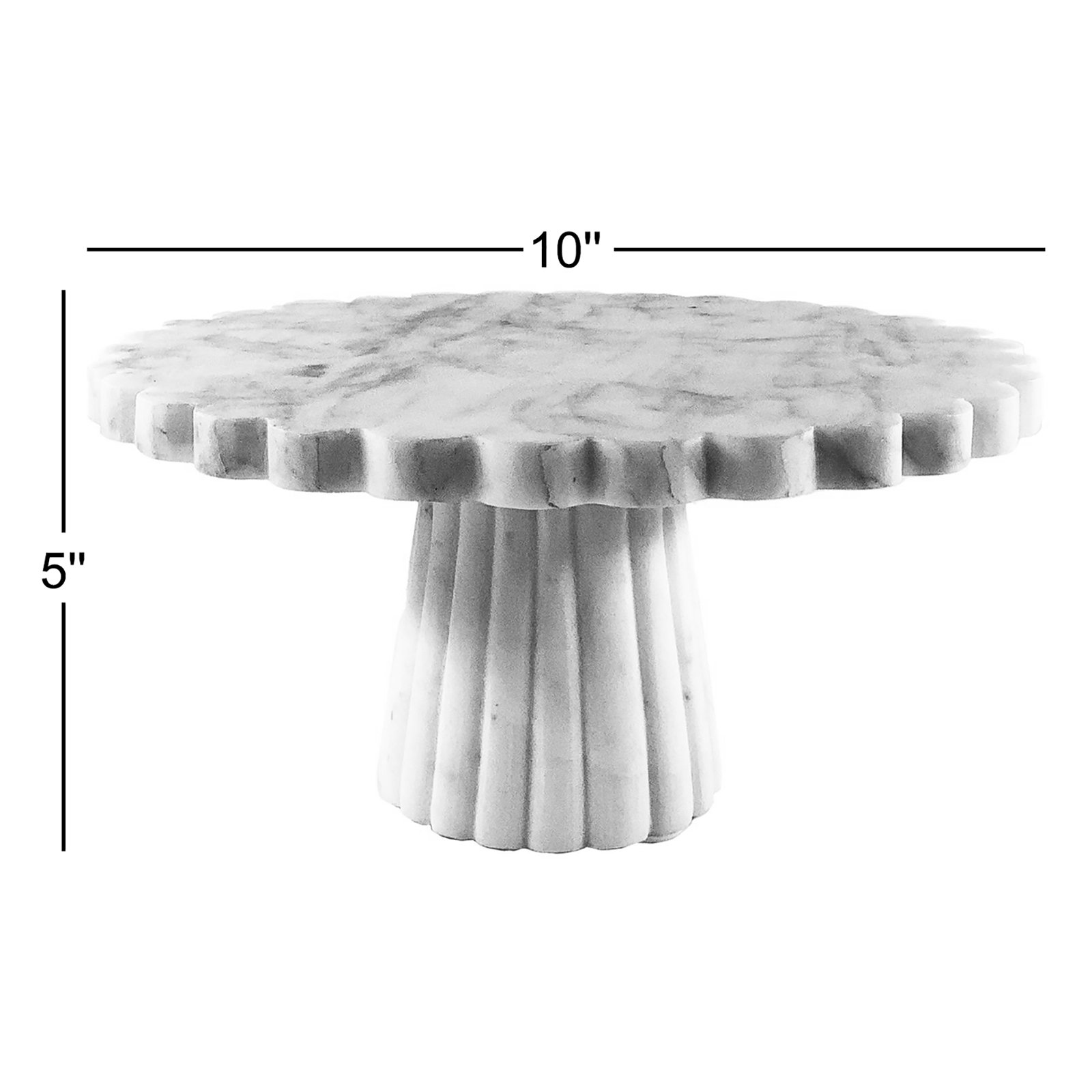 Verona Genuine Marble Cake Stand, Green
