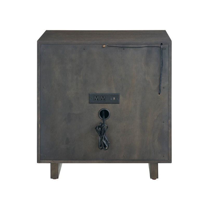 Modern 2 - Drawer Nightstand, Brown