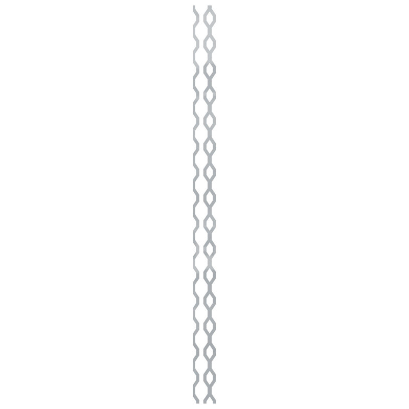 Ensemble de panneaux muraux décoratifs réglables en acrylique Wabash (paquet de 24), H 94 po x l 3 po, Gris