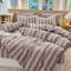 Ensemble de housse de couette rayé 100% coton délavé 3 pièces DONEUS-121887706-121887699