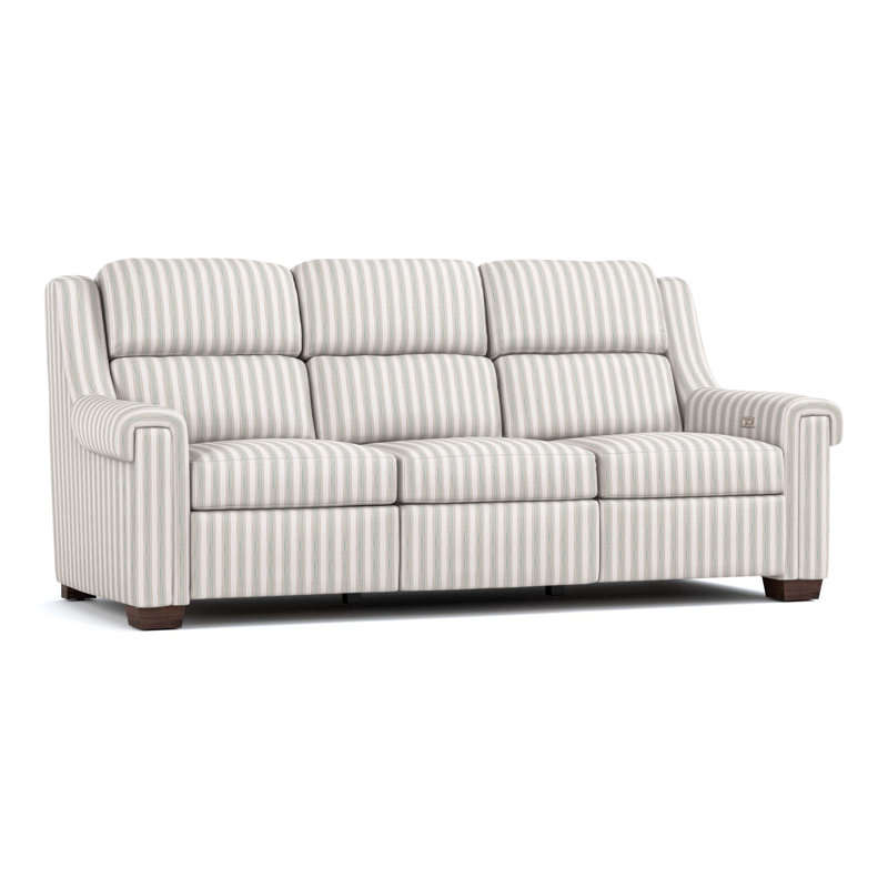 Chester Reclining Sofa, Perigold Piccadilly Stripe Ash