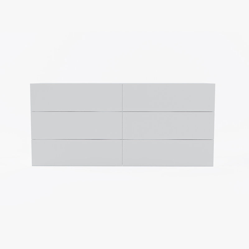 Hansmartin 59'' W 6 - Drawer Dresser, White