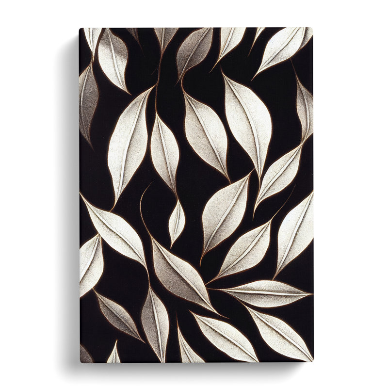 Leaves Pattern No.2 - Wrapped Canvas Print, 50cm H x 35cm W x 3cm D