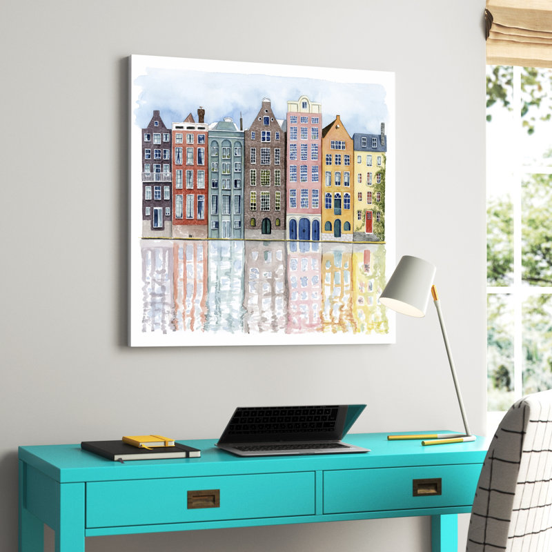 Neighborhood I by Grace Popp - Painting, 91cm H x 91cm W, Wrapped Canvas