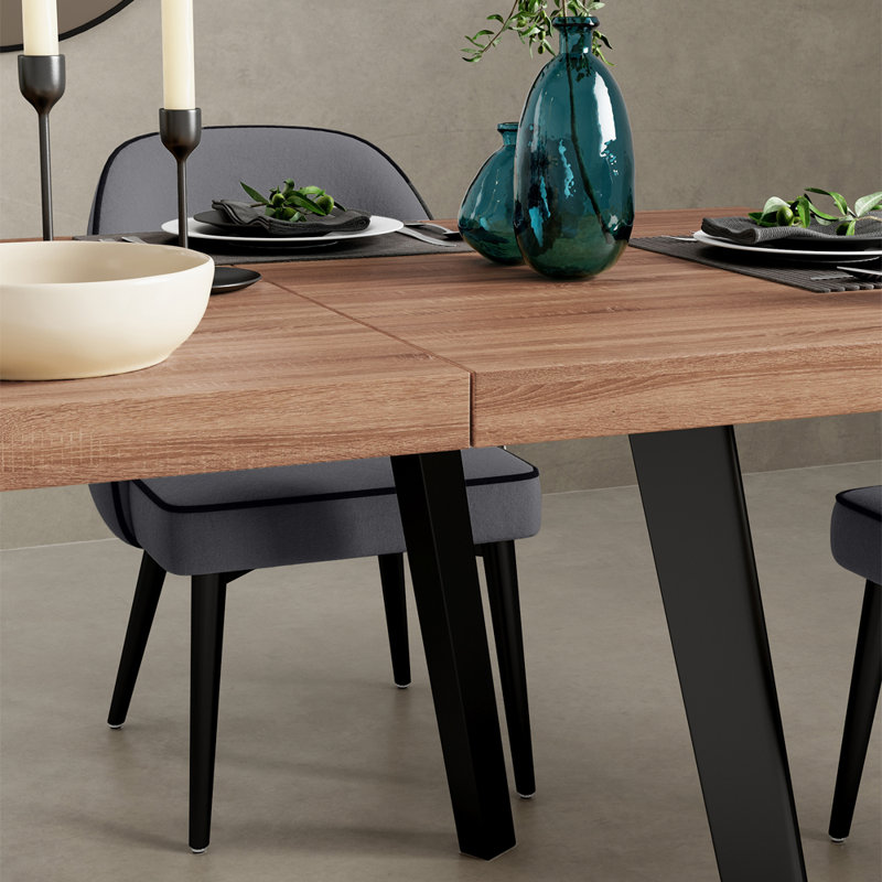 Desta 6 - Person Dining Set, Grey