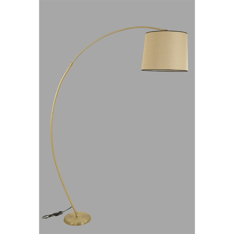 Dayne 185cm Arched Floor Lamp, Gold