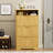 Shoe Cabinet Storage For Entryway Hidden Shoes Storage Cabinet With 3 Flip Drawers, Tall Free Standing Shoe Organizer Rack For Foyer, Hallway. Natural,31.6'' L X 9.6'' W X 54.4'' H