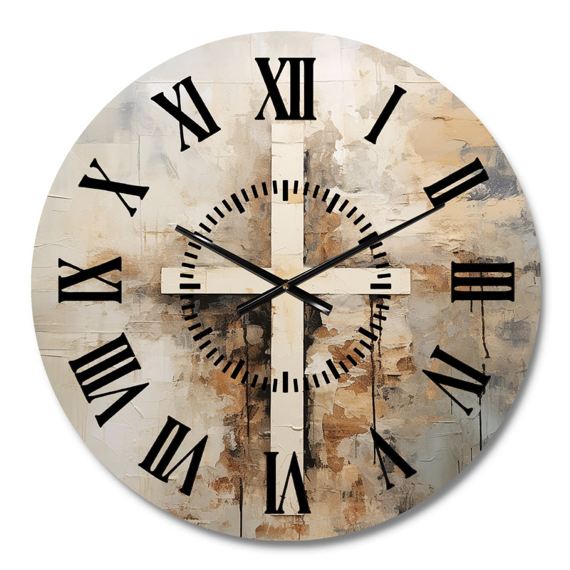 Horloge murale Minimalisme Christianisme, Médium