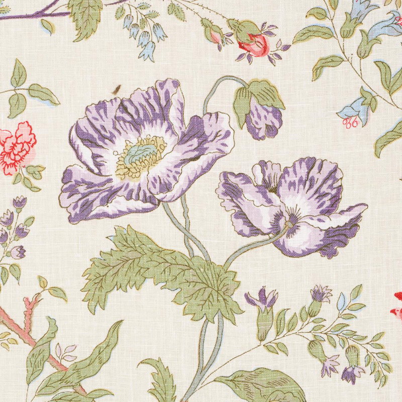 Tissu floral Giselle, Ivoire