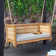 Umber Teak Porch Swing with Cushion