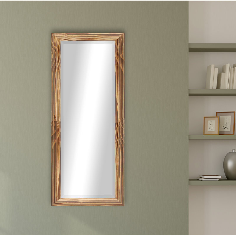 Miroir pleine grandeur Carlea, Naturel brûlé, H 59 po x l 20 po