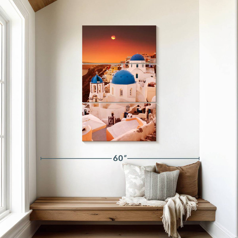 Nicci Sunset Over Santorini, 45" H x 28" W