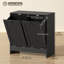 Armoire de rangement à linge inclinable avec paniers à 2 compartiments, noir