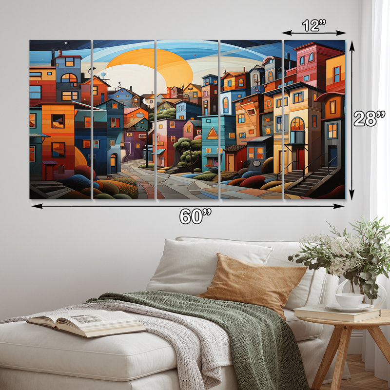 Traditional Buildings & Architecture Wall Decor on Metal
