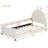 Upholstered Daybed With Rabbit Ear Shaped Headboard-1512888250