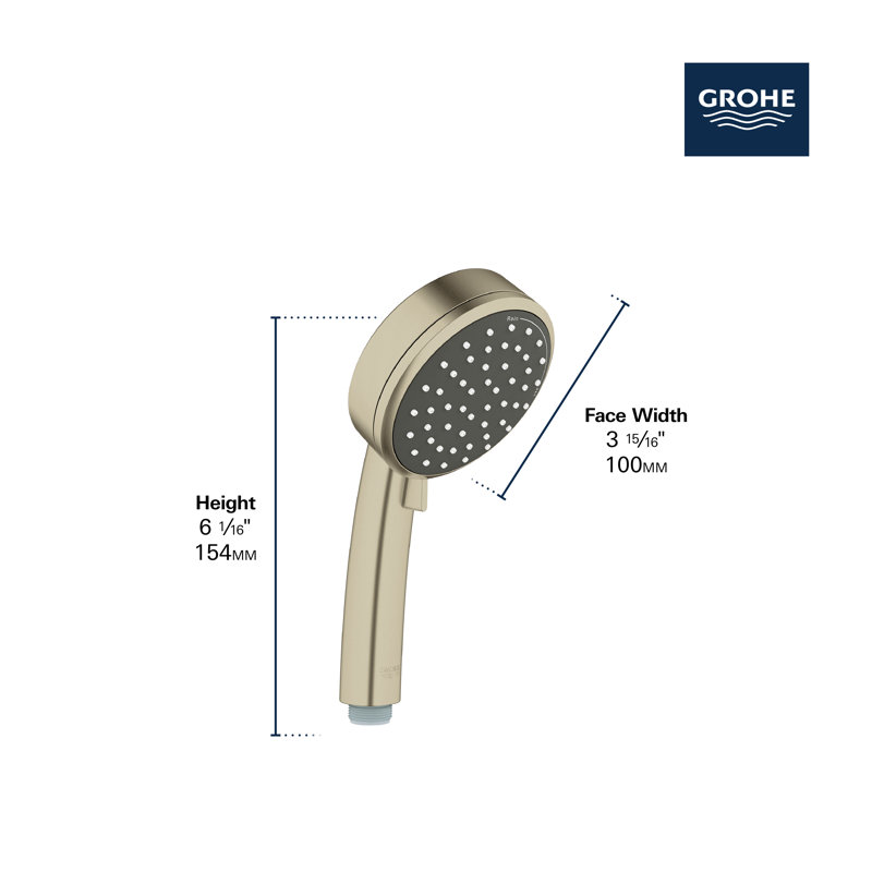 Cosmopolitan Pressure Balance Rain Shower Set, Brushed Nickel