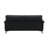 Eilene Black Top Grain Leather Loveseat