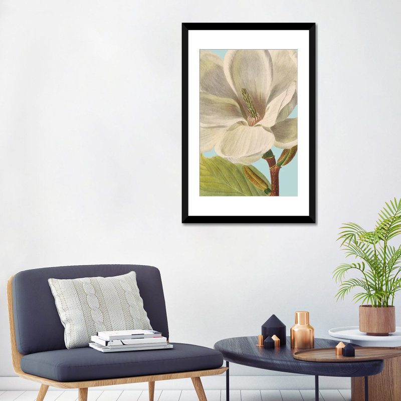 «Fresh Florals I», impression sur toile, H 32 po x l 24 po x P 1 po, Papier d'art encadré noir