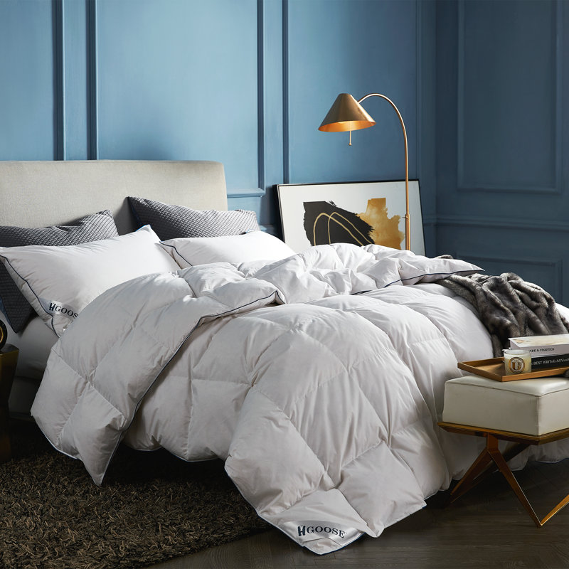 Édredon surdimensionné en duvet d'oie blanche hongrois 80% de qualité supérieure HGoose, Roi