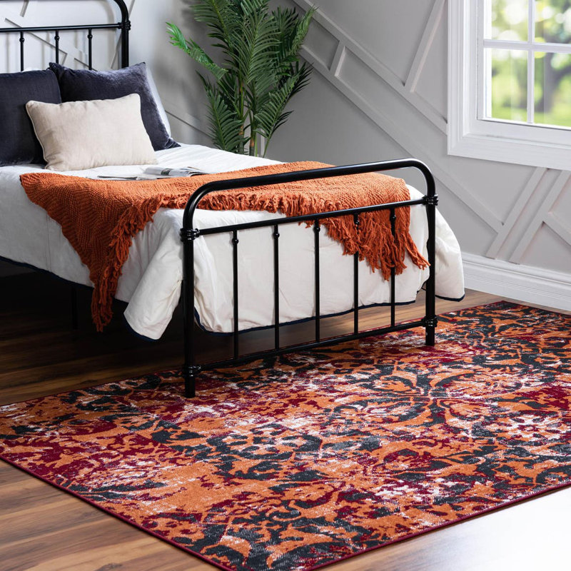 Floral Indoor Rug, Rectangle 9' x 12'