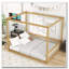 Lit en bois d'hévéa avec clôture Canopy-349779587