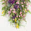 Décoration de guirlande de fleurs artificielles 28 po en forme d'arbre de fleurs de baies et de fleurs de lavande