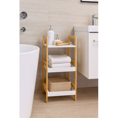 Dwinnell Bamboo Bathroom Shelves