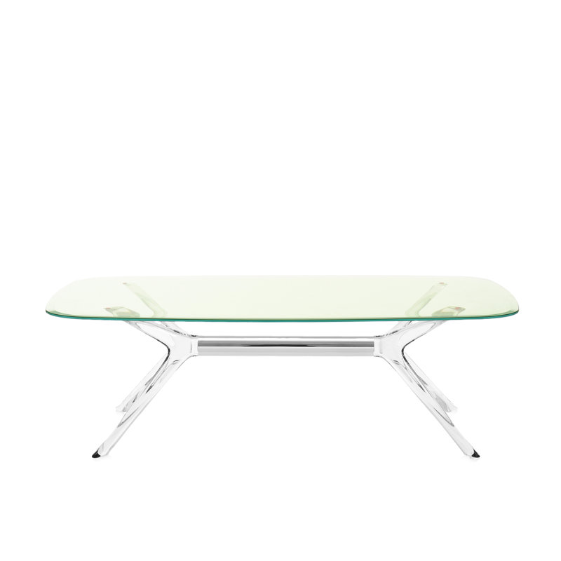 Blast Coffee Table, Crystal-Chrome, Green