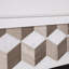 Darvingmore Criss Cross Fireplace with Geometric Tile Mantal