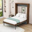 Full Wood Murphy Bed with Foldable Desk-540733864