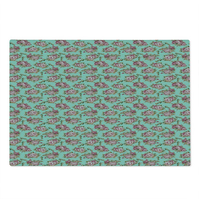 East Urban Home Glass Peony Cutting Board