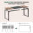 Computer Desk, 63 Inch Office Desk, Gaming Desk With Storage, Writing Desk Work Desk For Home Office, Study, Modern Simple Desk, Large Legroom, Metal Frame, Rustic Brown And Black