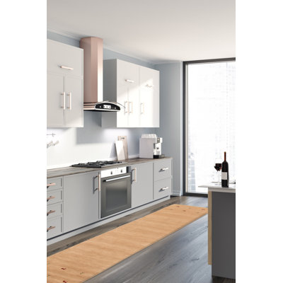 Tapis de couloir unique en laine nouvel âge 2 pi 7 po x 11 pi 3 po beige